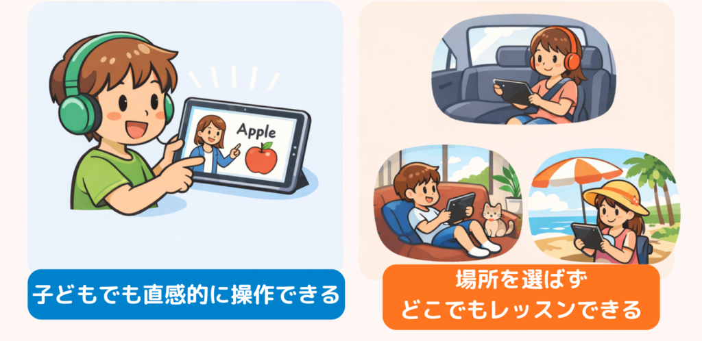 タブレットがオンライン英会話におすすめな理由