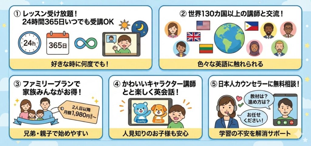 ネイティブキャンプのメリット