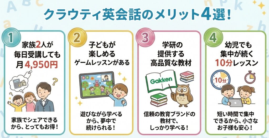 クラウティのメリット