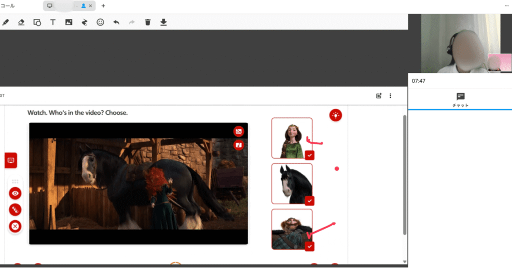 ボーダーリンク英会話_5歳の体験_ディズニー映画で学習