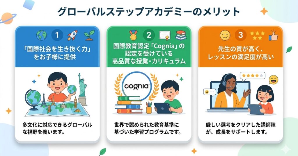 グローバルステップアカデミーのメリット