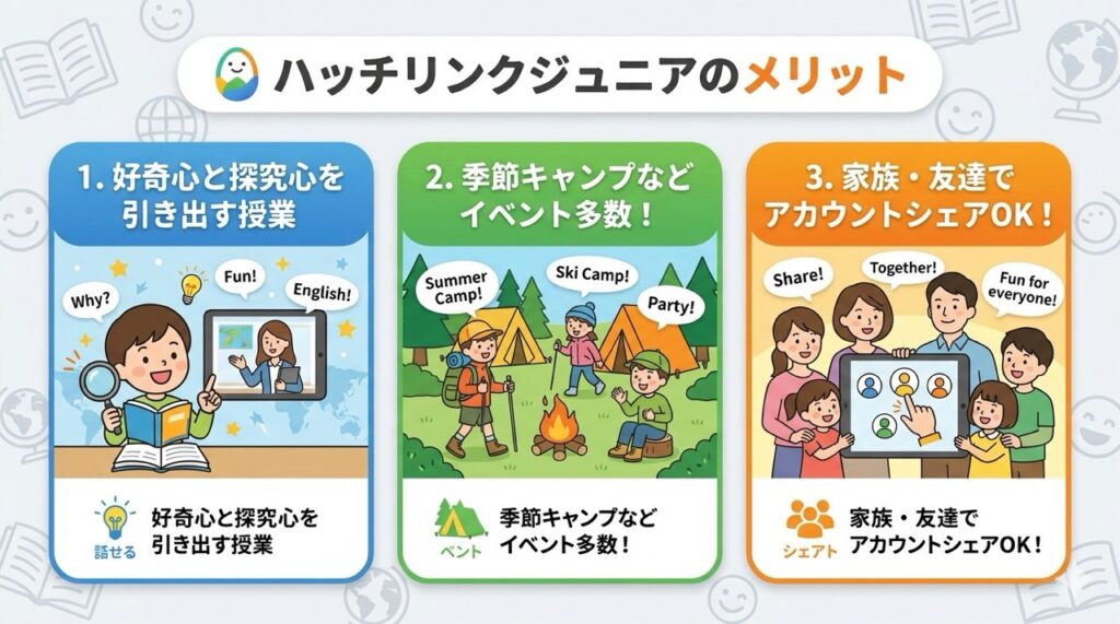 ハッチリンクジュニアのメリット